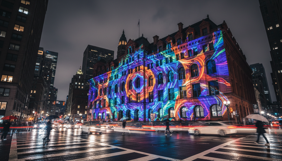 Revolutionizing OOH: Projection Mapping, Interactive Installations, and Advanced Materials